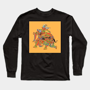 Copy of Phad painting, Indian folk art, watercolor painting Long Sleeve T-Shirt